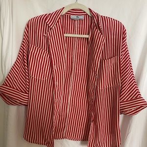 Vintage button down striped shirt